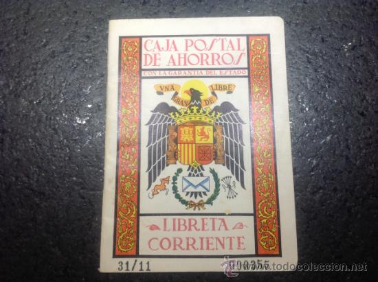 Documentos bancarios: ANTIGUA LIBRETA CORRIENTE DE LA CAJA POSTAL DE AHORROS 1967 - Foto 1