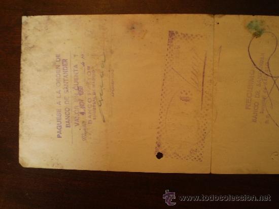 Documentos bancarios: LETRA DE CAMBIO DE OCTUBRE 1959 - Foto 4