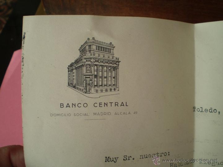 Documentos bancarios: CARTA DEL BANCO CENTRAL 1958 - Foto 2