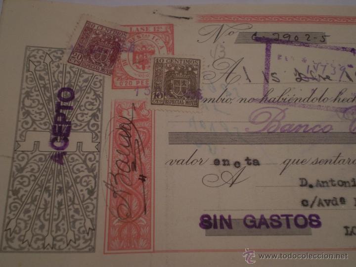 Documentos bancarios: CONJUNTO DE 2 DOCUMENTOS BANCARIOS,BANCO CENTRAL.LORA DEL RIO,SEVILLA 1956,57 - Foto 2