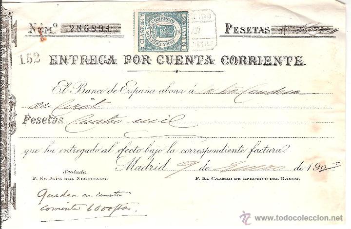 Documentos bancarios: ABONAR&Eacute; DEL BANCO DE ESPA&Ntilde;A 1907 - Foto 1
