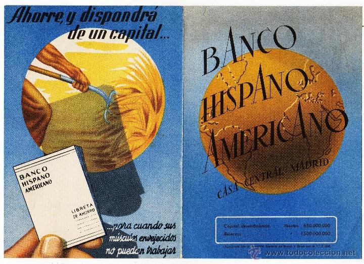 Documentos bancarios: BANCO HISPANO AMERICANO DICTICO - Foto 1