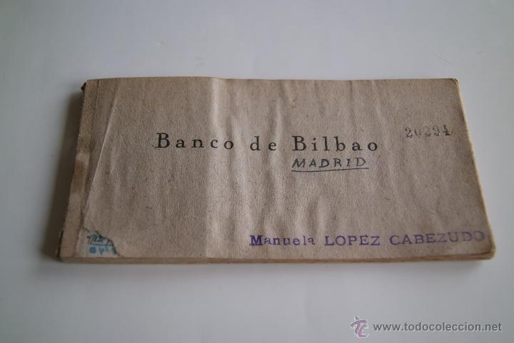 Documentos bancarios: Talonario cheques Banco de Bilbao 1941 - Foto 1