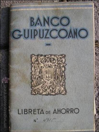 Documentos bancarios: BANCO GUIPUZCOANO LIBRETA DE AHORROS 1952 - Foto 1