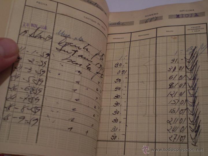 Documentos bancarios: LIBRETA DE AHORROS.CAJA PROVINCIAL DE SEVILLA.1958. - Foto 3