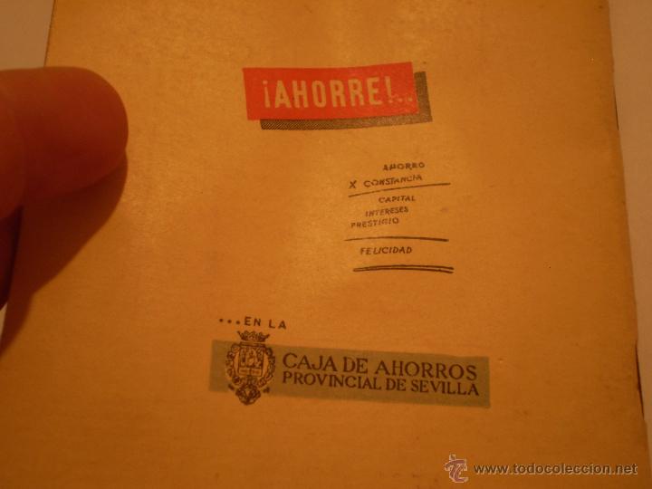 Documentos bancarios: LIBRETA DE AHORROS.CAJA PROVINCIAL DE SEVILLA.1958. - Foto 5