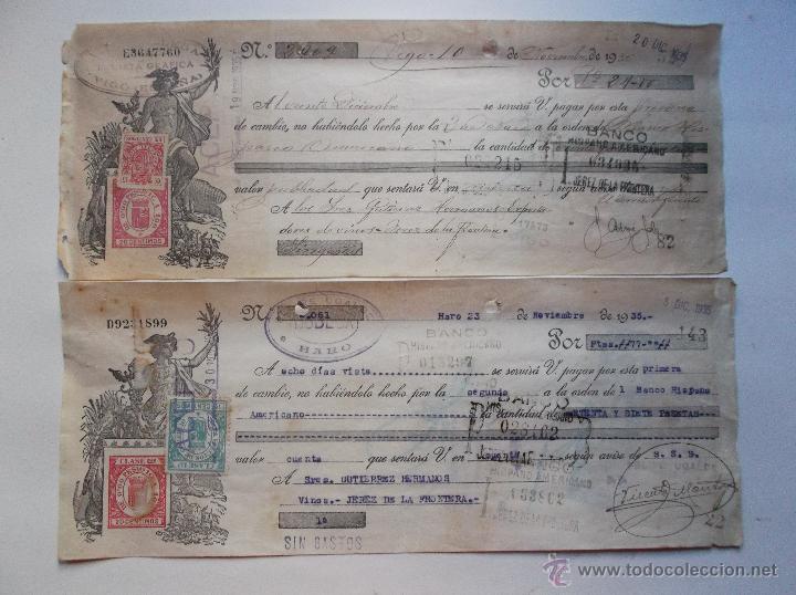 Documentos bancarios: LOTE DE 10 LETRAS BANCARIAS O DE CAMBIO. - Foto 2