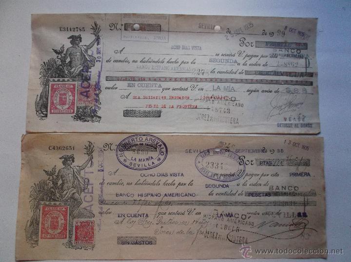 Documentos bancarios: LOTE DE 10 LETRAS BANCARIAS O DE CAMBIO. - Foto 3