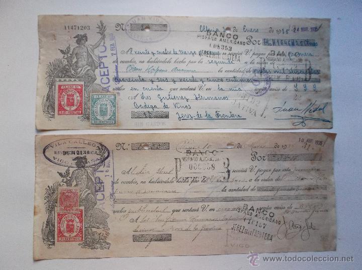 Documentos bancarios: LOTE DE 10 LETRAS BANCARIAS O DE CAMBIO. - Foto 5