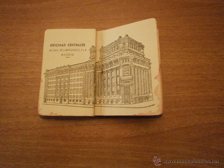 Documentos bancarios: AGENCIA DEL BANCO CENTRAL - MADRID 1962 - Foto 2