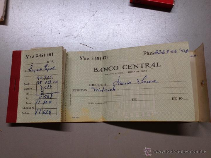 Documentos bancarios: TALONARIO BANCO CENTRAL 1960 (A) - Foto 2