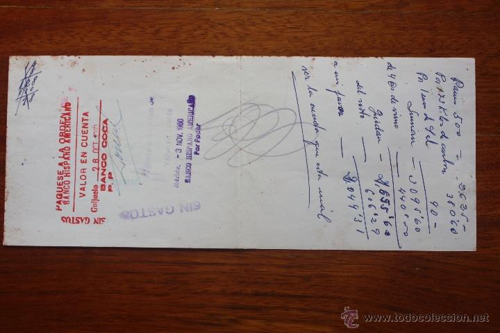 Documentos bancarios: LETRA DE CAMBIO, BANCO COCA - Foto 2