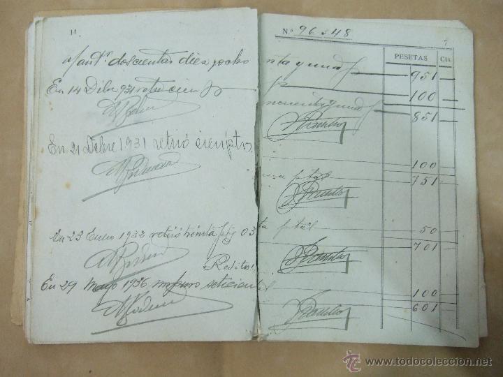 Documentos bancarios: LIBRETA CAJA DE AHORROS DE SEVILLA - DESDE 1922 - - Foto 3