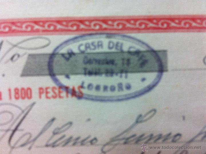 Documentos bancarios: 3 LETRAS DE CAMBIO 1958 CALAHORRA LA RIOJA - Foto 4
