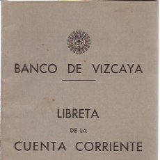 Documentos bancarios: LIBRETA DE LA CUENTA CORRIENTE / BANCO DE VIZCAYA / SIN USAR. Lote 52448652