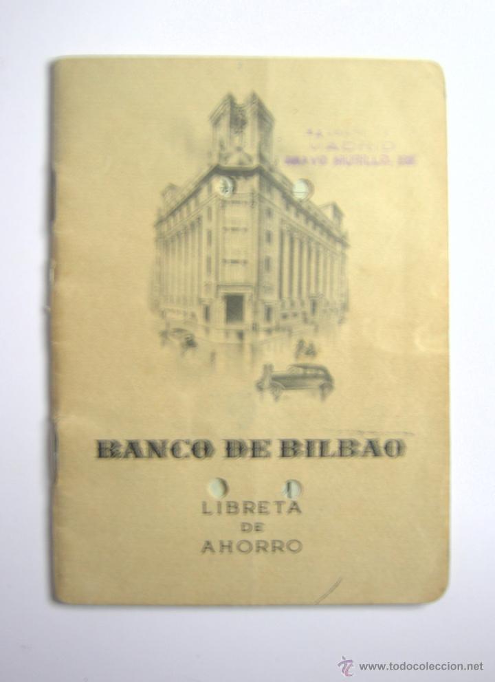 Documentos bancarios: LIBRETA DE AHORRO - BANCO DE BILBAO 1948 - Foto 1