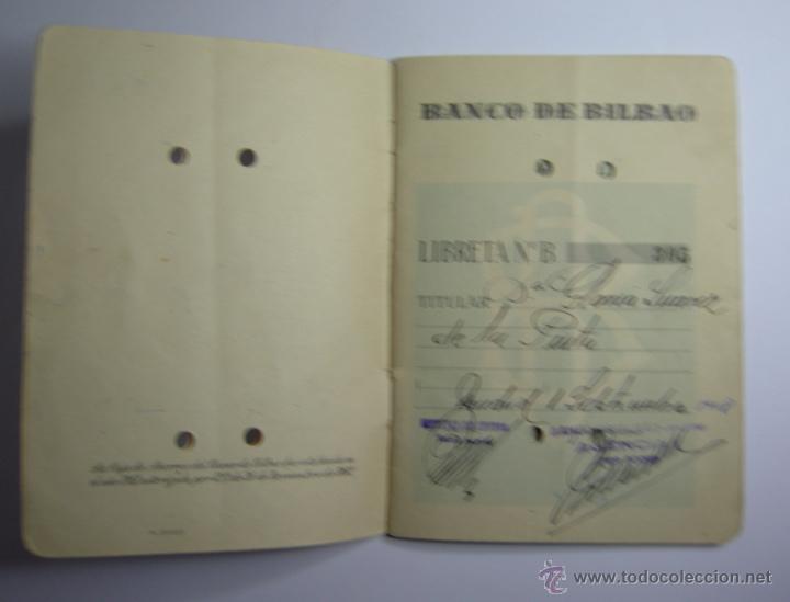 Documentos bancarios: LIBRETA DE AHORRO - BANCO DE BILBAO 1948 - Foto 3