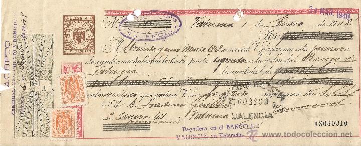 Documentos bancarios: ** CT121 - LETRA DE CAMBIO CLASE 4&ordf; - 1946 - RF12 - Foto 1