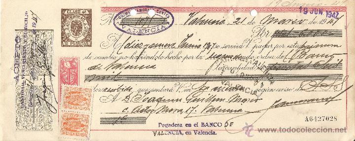 Documentos bancarios: ** CT127 - LETRA DE CAMBIO CLASE 4&ordf; - 1947 - RF12 - Foto 1