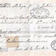Documentos bancarios: LETRA 1900. VICENTE LOPEZ. JEREZ DE LA FRONTERA.. Lote 53629787