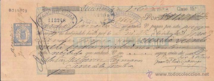 Documentos bancarios: LETRA, A&Ntilde;O 1900. FRANCISCO SANCHEZ, LUCENA. - Foto 1