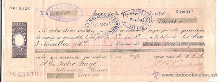 Documentos bancarios: LETRA, A&Ntilde;O 1894. ALFARO Y C&ordf;, MADRID. - Foto 1