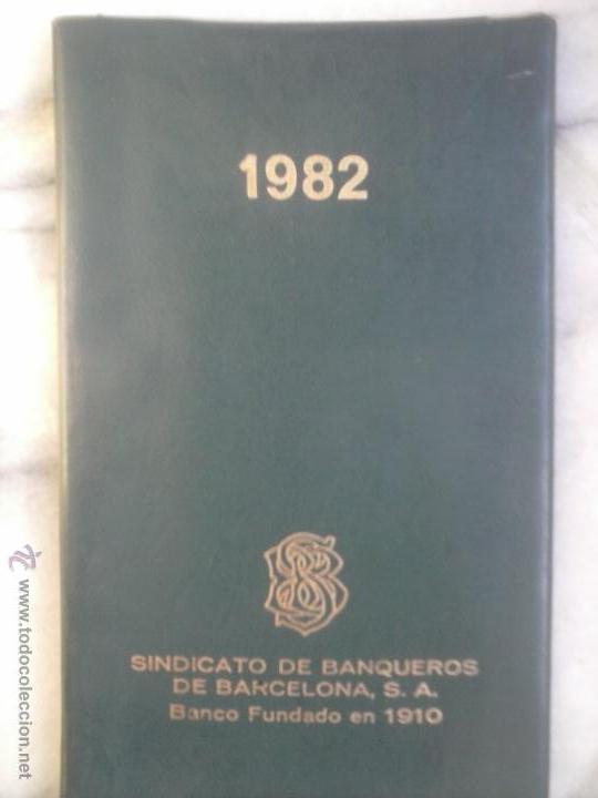 Documentos bancarios: AGENDA SINDICATO DE BANQUEROS DE BARCELONA , S.A. - Foto 1