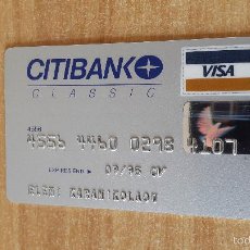 Documentos bancarios: TARJETA CRÉDITO - CITIBANK CLASSIC AÑOS 90`S (VER IMÁGEN ADICIONAL). Lote 56183079
