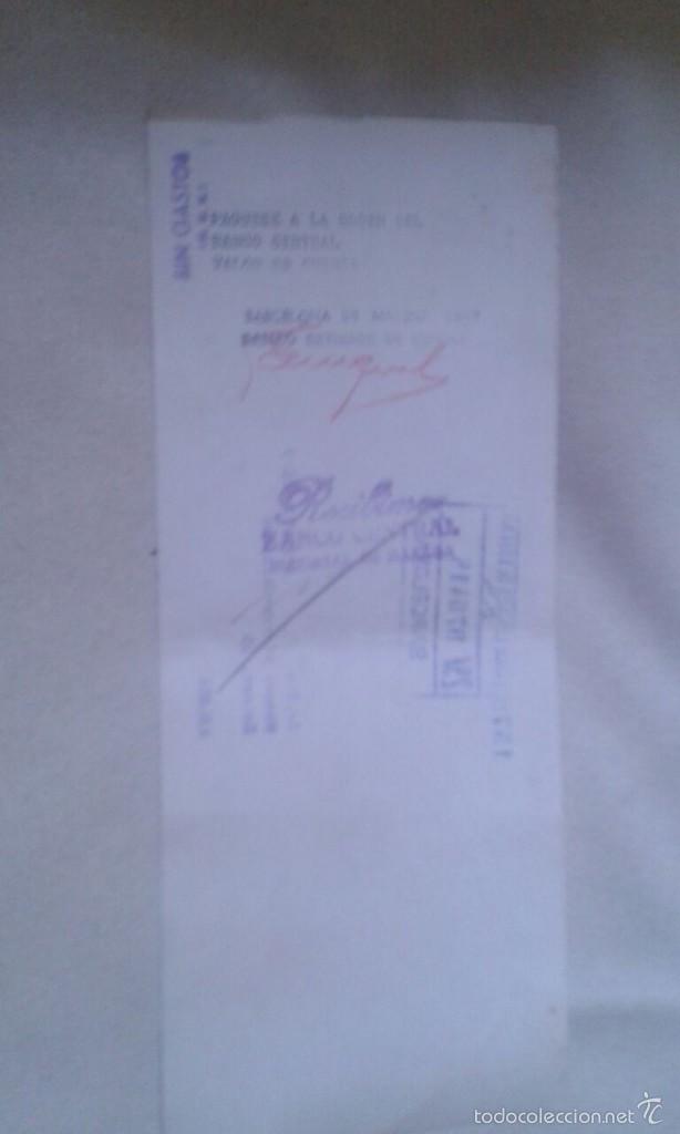 Documentos bancarios: LETRA DE CAMBIO DE 1957 - Foto 2