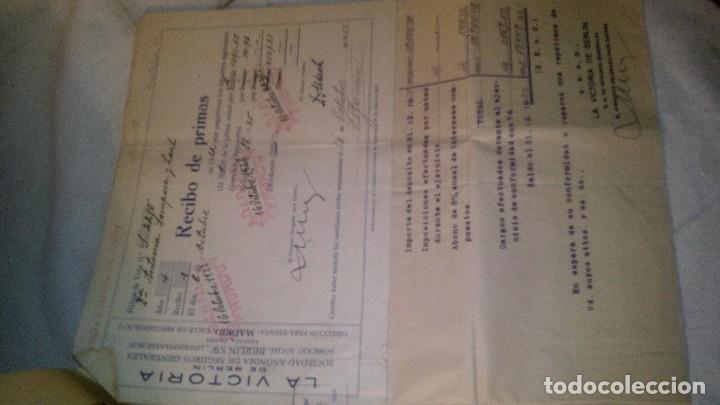 Documentos bancarios: ANTIGUA POLIZA LA VICTORIA DE BERLIN - Foto 4