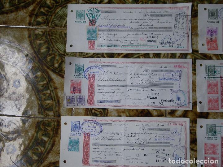 Documentos bancarios: LOTE DE 6 DOCUMENTOS BANCARIOS PAGARES , VERR - Foto 2