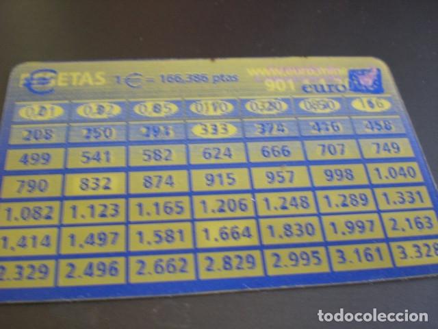 Documentos bancarios: Tarjeta conversor Euro - Foto 3