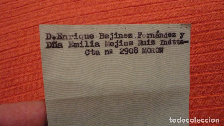 Documentos bancarios: ANTIGUO CHEQUE.BANCO HISPANO AMERICANO.MORON DE LA FRONTERA. - Foto 3