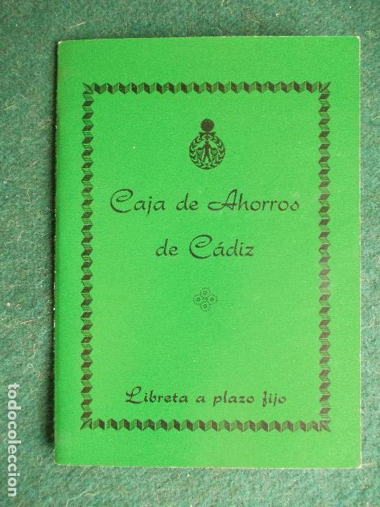 Documentos bancarios: Libreta caja de ahorros de C&aacute;diz - Foto 1