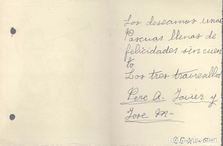 Documentos bancarios: felicitacion de navidad 1956 - Foto 2