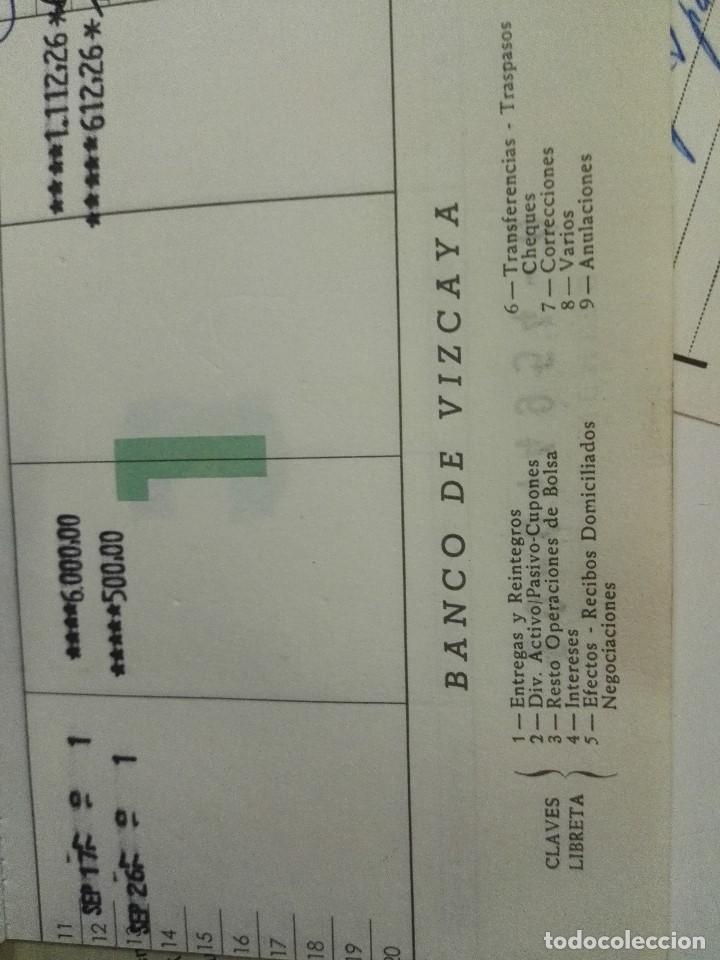 Documentos bancarios: Libreta Bancaria del Banco Vizcaya de 1975 - Foto 3