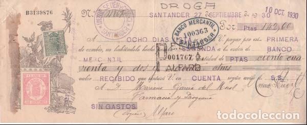 Documentos bancarios: LETRA DE CAMBIO A&Ntilde;O 1930 - Foto 1