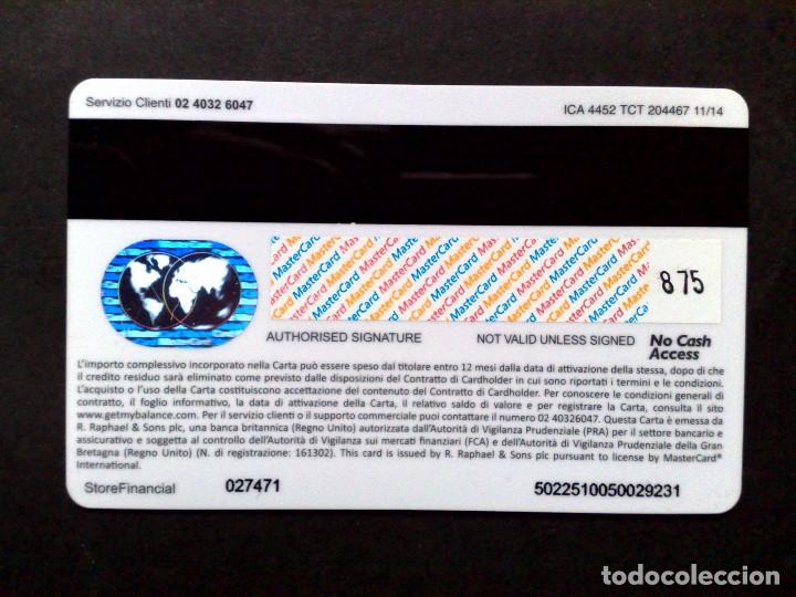 Documentos bancarios: TARJETA MASTERCARD-GIFT CARD EPIPOLI,USADA. - Foto 2