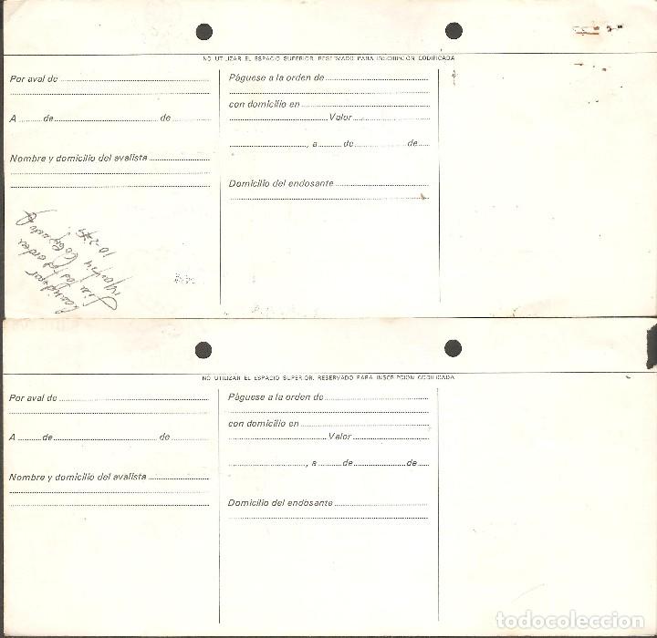 Documentos bancarios: LOTE DOS LETRAS DE CAMBIO 1978 . - Foto 2