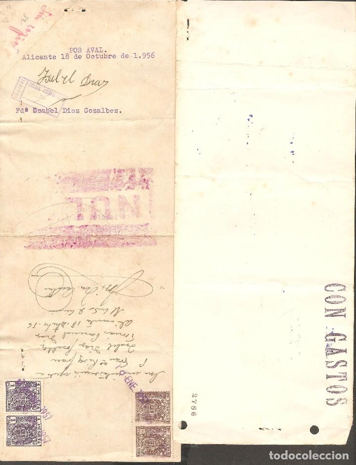 Documentos bancarios: LOTE DOS LETRAS DE CAMBIO 1973 Y 1956 . - Foto 2