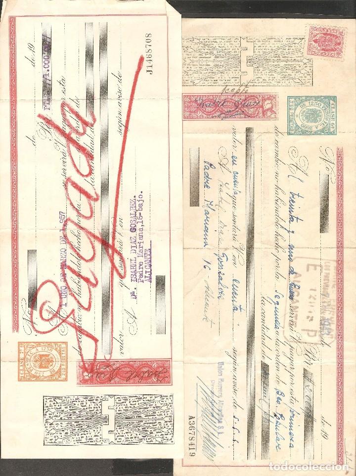 Documentos bancarios: LOTE DOS LETRAS DE CAMBIO 1957 Y 1943 . - Foto 1