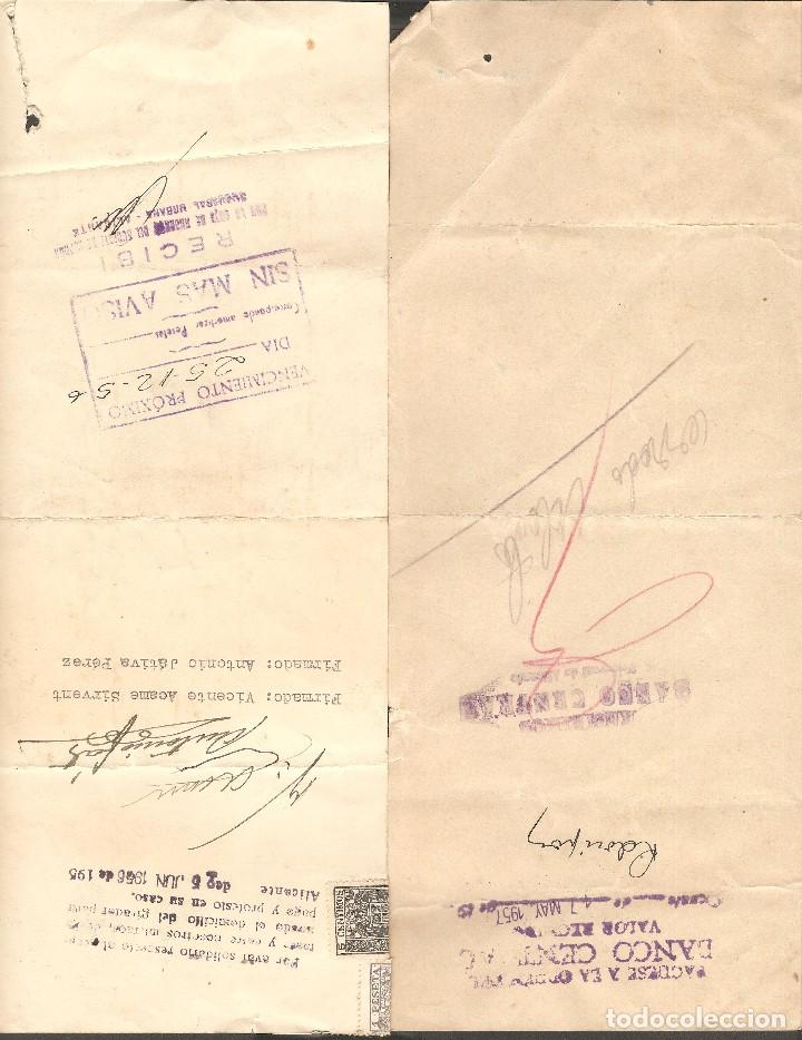 Documentos bancarios: LOTE DOS LETRAS DE CAMBIO 1957 Y 1956 . - Foto 2