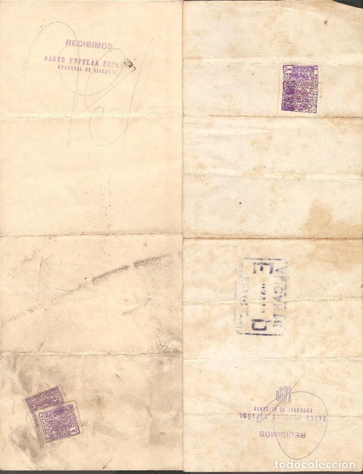 Documentos bancarios: LOTE DOS LETRAS DE CAMBIO 1949 . - Foto 2