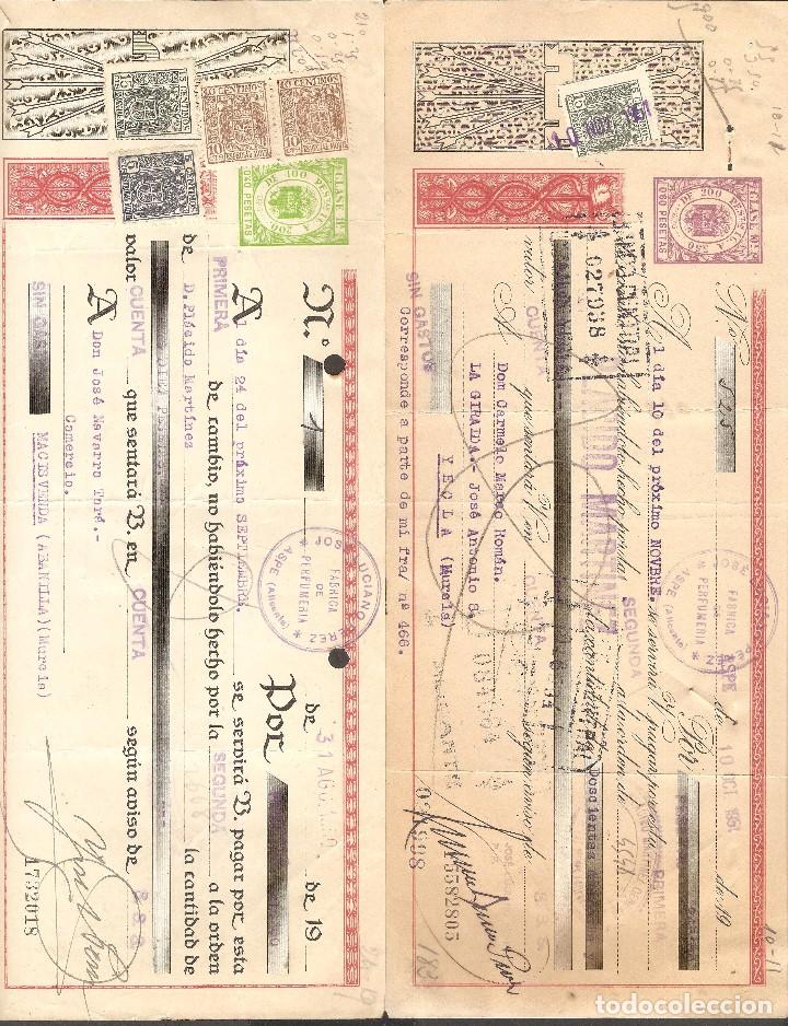 Documentos bancarios: LOTE DOS LETRAS DE CAMBIO 1940 Y 1951 . - Foto 1