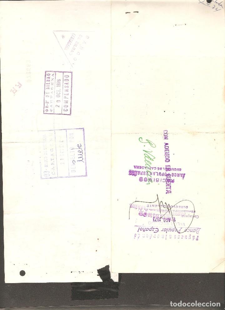 Documentos bancarios: LOTE DOS LETRAS DE CAMBIO 1976 . - Foto 2