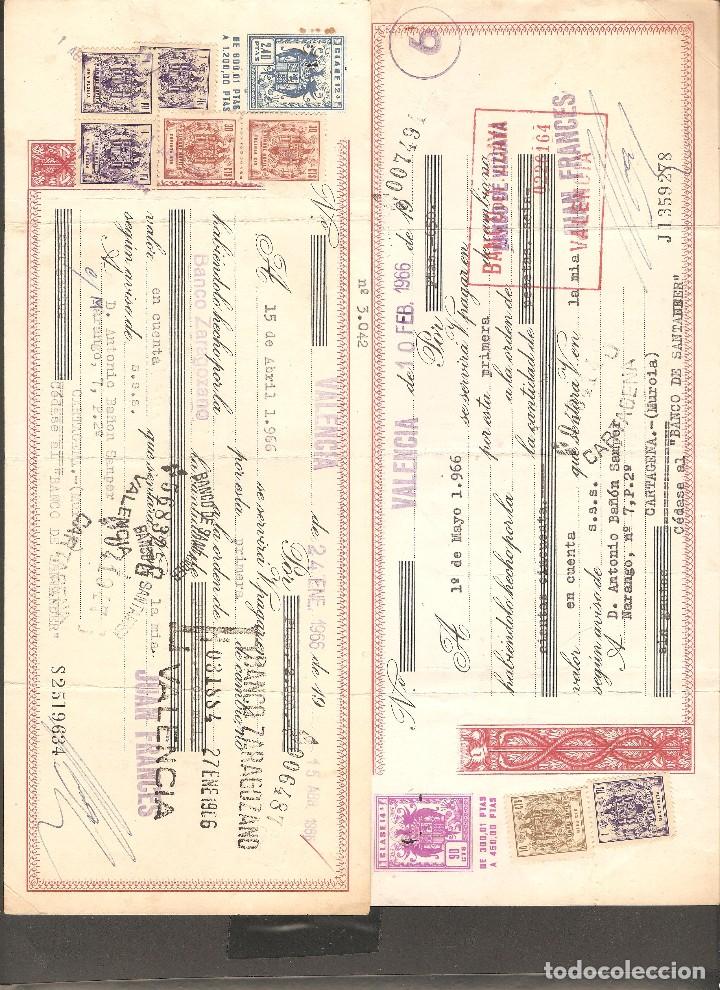 Documentos bancarios: LOTE DOS LETRAS DE CAMBIO 1966 . - Foto 1