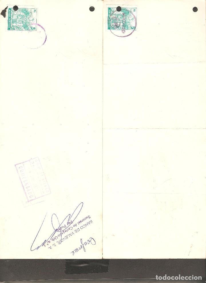 Documentos bancarios: LOTE DOS LETRAS DE CAMBIO 1976 . - Foto 2