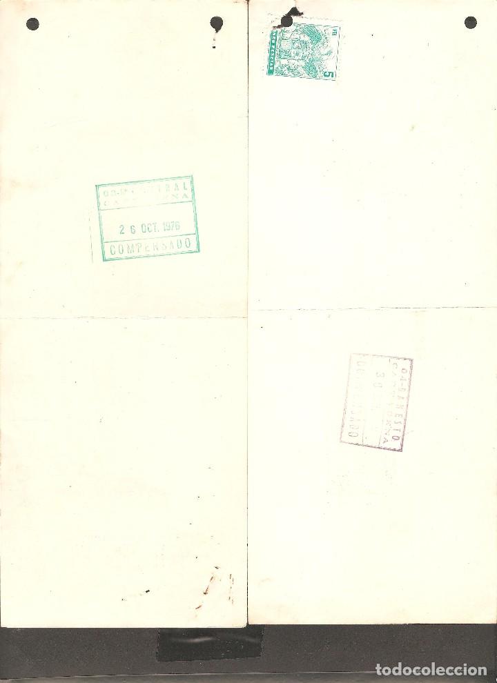 Documentos bancarios: LOTE DOS LETRAS DE CAMBIO 1976 Y 77 . - Foto 2