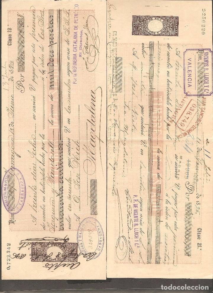 Documentos bancarios: LOTE DOS LETRAS DE CAMBIO 1896 . - Foto 1