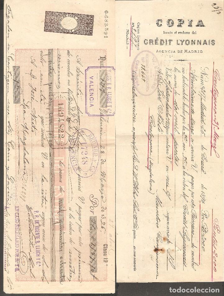 Documentos bancarios: LOTE DOS LETRAS DE CAMBIO 1896 - Foto 1